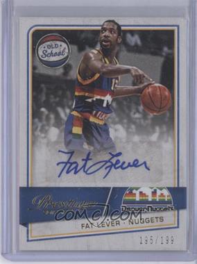 2015-16 Panini Prestige - Old School Signatures #OS-FL - Fat Lever /199