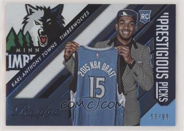 2015-16 Panini Prestige - Prestigious Picks - Light Blue #27 - Karl-Anthony Towns /99