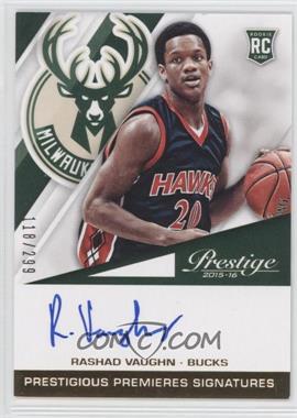 2015-16 Panini Prestige - Prestigious Premieres Signatures #PPS-RV - Rashad Vaughn /299