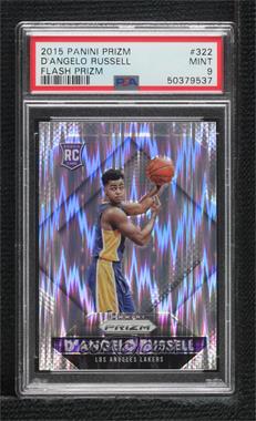 2015-16 Panini Prizm - [Base] - Flash Prizm #322 - Rookies - D'Angelo Russell [PSA 9 MINT]