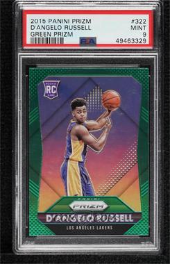 2015-16 Panini Prizm - [Base] - Green Prizm #322 - Rookies - D'Angelo Russell [PSA 9 MINT]