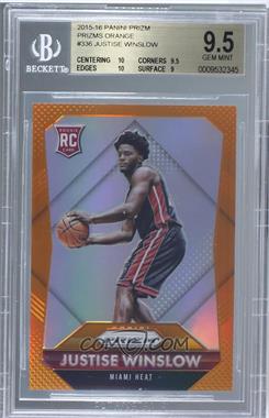 2015-16 Panini Prizm - [Base] - Orange Prizm #336 - Rookies - Justise Winslow /65 [BGS 9.5 GEM MINT]