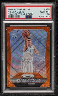 2015-16 Panini Prizm - [Base] - Orange Wave Prizm #335 - Rookies - Nikola Jokic [PSA 10 GEM MT]