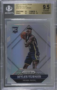 2015-16 Panini Prizm - [Base] - Silver Prizm #340 - Rookies - Myles Turner [BGS 9.5 GEM MINT]