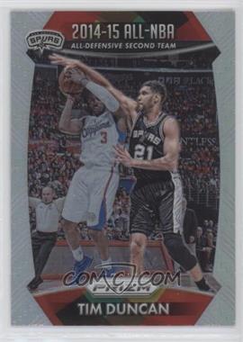 2015-16 Panini Prizm - [Base] - Silver Prizm #399 - All-NBA Team - Tim Duncan