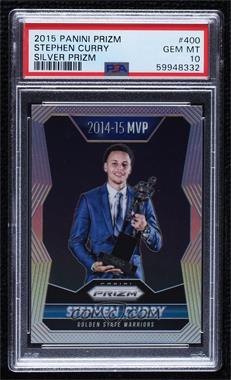 2015-16 Panini Prizm - [Base] - Silver Prizm #400 - MVP - Stephen Curry [PSA 10 GEM MT]