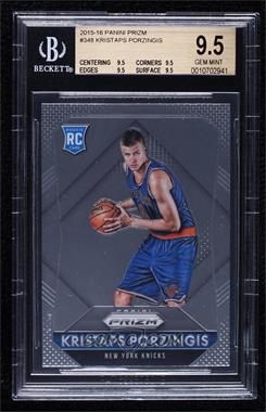 2015-16 Panini Prizm - [Base] #348 - Rookies - Kristaps Porzingis [BGS 9.5 GEM MINT]