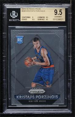 2015-16 Panini Prizm - [Base] #348 - Rookies - Kristaps Porzingis [BGS 9.5 GEM MINT]