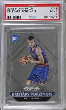 2015-16 Panini Prizm - [Base] #348 - Rookies - Kristaps Porzingis [PSA 9 MINT]