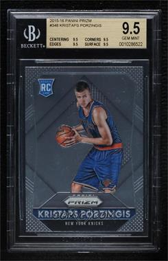 2015-16 Panini Prizm - [Base] #348 - Rookies - Kristaps Porzingis [BGS 9.5 GEM MINT]