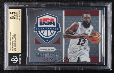 2015-16 Panini Prizm - USA Basketball #12 - James Harden [BGS 9.5 GEM MINT]