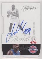 Jason Maxiell (2012-13 Panini Signatures Die-Cut) #/99