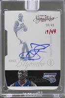 Bismack Biyombo (2012-13 Panini Signatures Red Die Cut) [Buyback] #/49