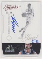 Alexey Shved (2012-13 Panini Signatures Red Die-Cut) #/33