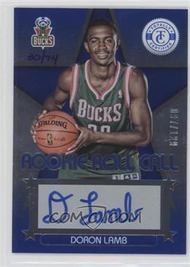 2015-16 Panini Replay - Buyback Autographs #12TCRRC-87 - Doron Lamb (2012-13 Panini Totally Certified Rookie Roll Call Blue) /74