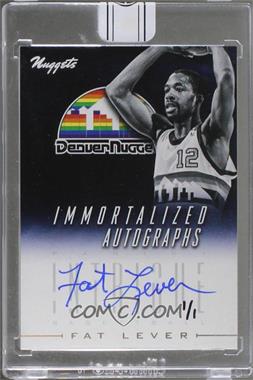 2015-16 Panini Replay - Buyback Autographs #13INIA-10 - Fat Lever (2013-14 Panini Intrigue Immortalized Autographs) /1 [Buyback]