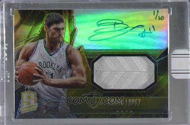 2015-16 Panini Replay - Buyback Autographs #13SPJA-19 - Brook Lopez (2013-14 Panini Spectra Jersey Autographs) /10 [Buyback]