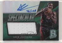 Amir Johnson (2013-14 Panini Spectra Spectacular Swatch Signatures) #/108