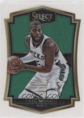 2015-16 Panini Select - [Base] - Green Prizm #104 - Premier Level Die-Cut - Greg Monroe /5