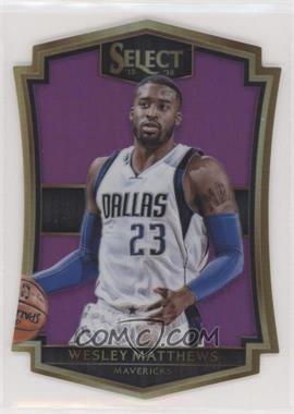 2015-16 Panini Select - [Base] - Purple Prizm #190 - Premier Level Die-Cut - Wesley Matthews /99