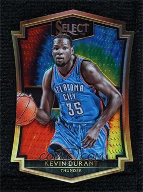 2015-16 Panini Select - [Base] - Tie-Dye Prizm #156 - Premier Level Die-Cut - Kevin Durant /25