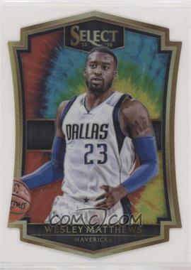 2015-16 Panini Select - [Base] - Tie-Dye Prizm #190 - Premier Level Die-Cut - Wesley Matthews /25