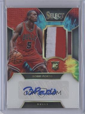 2015-16 Panini Select - Rookie Autograph Materials - Tie-Dye Prizm #RA-BPT - Bobby Portis /25