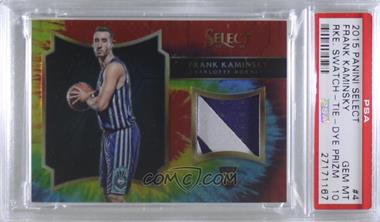 2015-16 Panini Select - Rookie Swatches - Tie-Dye Prizm #4 - Frank Kaminsky /25 [PSA 10 GEM MT]