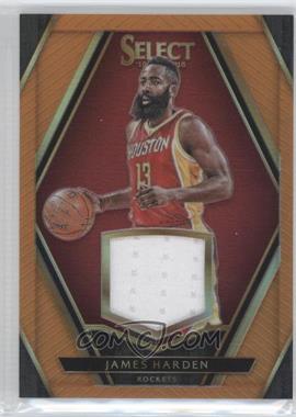 2015-16 Panini Select - Swatches - Orange Prizm #16 - James Harden /35