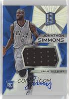 Rookie Jerseys Autograph Prizms - Jonathon Simmons