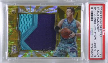 2015-16 Panini Spectra - Rookie Jumbo Jerseys - Gold Prizm #1 - Frank Kaminsky /10 [PSA 9 MINT]