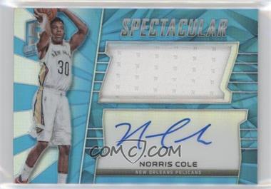 2015-16 Panini Spectra - Spectacular Swatch Signatures - Light Blue Prizm #SS-NOR - Norris Cole /49
