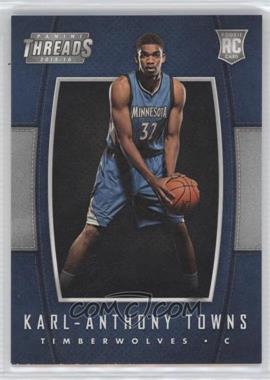 2015-16 Panini Threads - [Base] #213 - Leather Rookies - Karl-Anthony Towns