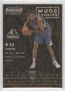 2015-16 Panini Threads - [Base] #258 - Wood Rookies - Karl-Anthony Towns