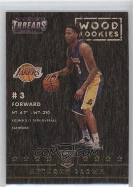 2015-16 Panini Threads - [Base] #290 - Wood Rookies - Anthony Brown