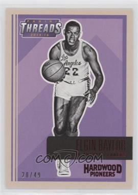 2015-16 Panini Threads - Hardwood Pioneers - Century Proof Red #3 - Elgin Baylor /49