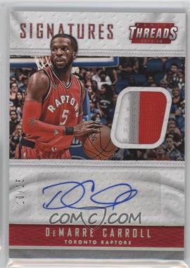 2015-16 Panini Threads - Signatures - Prime #TS-DMC - DeMarre Carroll /25