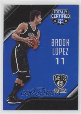 2015-16 Panini Totally Certified - [Base] - Mirror Blue #30 - Brook Lopez /99