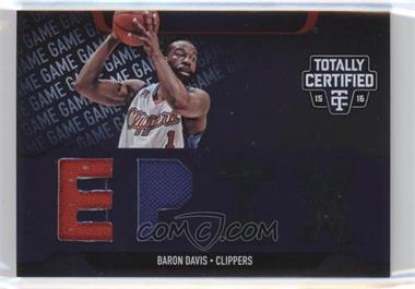 2015-16 Panini Totally Certified - EPIX Game Dual Memorabilia #EPIX-BD2 - Baron Davis /99