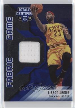 2015-16 Panini Totally Certified - Fabric of the Game Materials - Blue #FG-LBJ - LeBron James /99