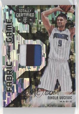 2015-16 Panini Totally Certified - Fabric of the Game Materials - Camo #FG-NV - Nikola Vucevic /25