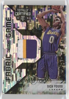 2015-16 Panini Totally Certified - Fabric of the Game Materials - Camo #FG-NY - Nick Young /25