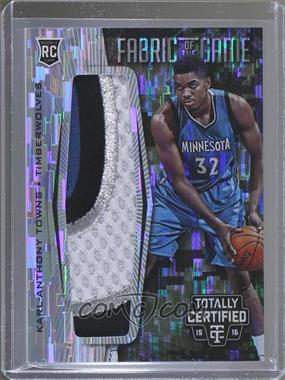 2015-16 Panini Totally Certified - Fabric of the Game Rookie Jersey - Camo #FRJ-KT - Karl-Anthony Towns /25