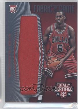 2015-16 Panini Totally Certified - Fabric of the Game Rookie Jersey - Red #FRJ-BP - Bobby Portis /199