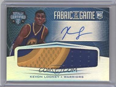 2015-16 Panini Totally Certified - Rookie Fabric of the Game Signatures - Mirror Prime #RFG-KL - Kevon Looney /25