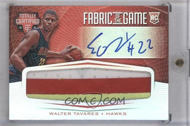 2015-16 Panini Totally Certified - Rookie Fabric of the Game Signatures - Mirror Prime #RFG-WT - Walter Tavares /25