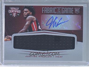 2015-16 Panini Totally Certified - Rookie Fabric of the Game Signatures #RFG-JW - Justise Winslow /49