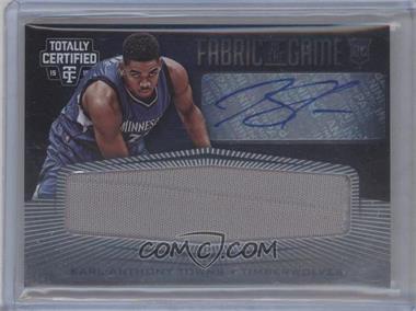 2015-16 Panini Totally Certified - Rookie Fabric of the Game Signatures #RFG-KT - Karl-Anthony Towns /49
