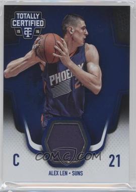 2015-16 Panini Totally Certified - Totally Certified Materials - Blue #TCM-AL - Alex Len /99