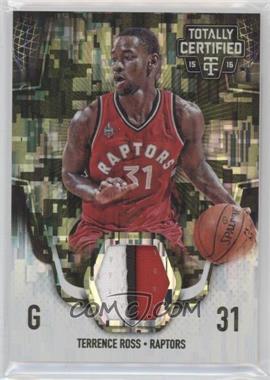 2015-16 Panini Totally Certified - Totally Certified Materials - Camo #TCM-TR - Terrence Ross /25